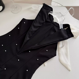 A-line beaded Halter Short Prom Dress,Homecoming Dress HZ1024