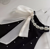 A-line beaded Halter Short Prom Dress,Homecoming Dress HZ1024