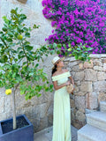 Off-the-shoulder Sheath Chiffon Long Prom Dresses, Yellow Formal Evening Dresses HZ1024