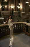 Halter Sheath Satin Long Prom Dresses, White Backless Formal Evening Dresses HZ1024