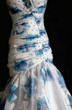 Sweetheart Mermaid Long Prom Dresses Tulle Vintage Evening Dresses HZ1024
