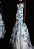 Sweetheart Mermaid Long Prom Dresses Tulle Vintage Evening Dresses HZ1024