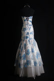Sweetheart Mermaid Long Prom Dresses Tulle Vintage Evening Dresses HZ1024