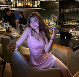 Pink Homecoming Dresses Spaghetti Strap Sheath Short Prom Dresses Cute Birthday Dresses HZ1024