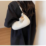 hand-held single-shoulder crescent bag crossbody bag HZ1024