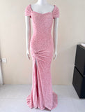Sweet Mermaid Dress Sequin Birthday Dress Princess Dress HZ1024
