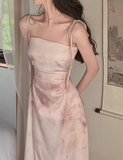 lace-up suspenders sexy slim dress for women summer exposed waist hollow design skirt HZ1024