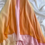 Spaghetti Straps Chiffon Colorful Party Dress Gothic Short Prom Dress Homecoming Dresses HZ1024