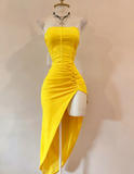 Burgundy Strapless Party Dress Bodycon Satin Short Evening Gowns Sexy Birthday Dresses HZ1024