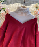 Long Sleeve Sweater High Neck Sweater HZ1024