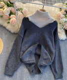 Long Sleeve Sweater High Neck Sweater HZ1024